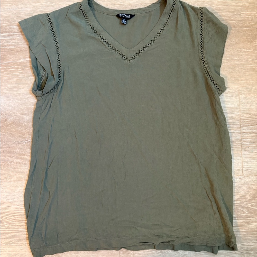 Buffalo David Bitton Women's Green Blouse
